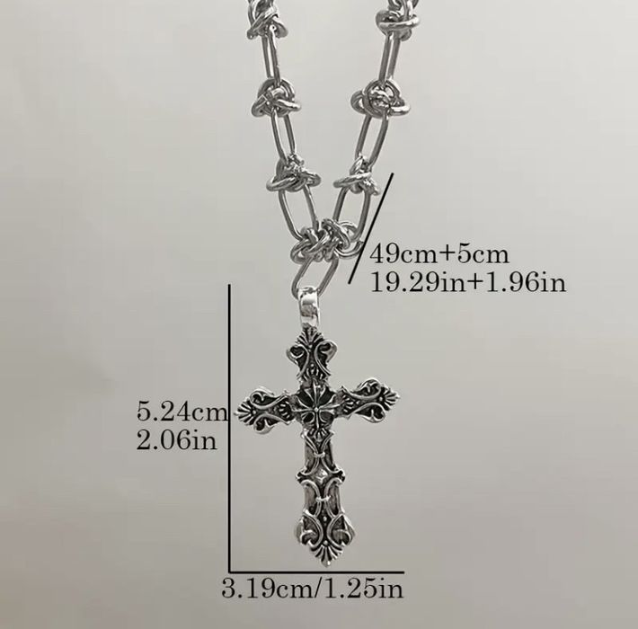 Новий чоловічий кулон хрестик, вінтажний хрестик, кулон хрест