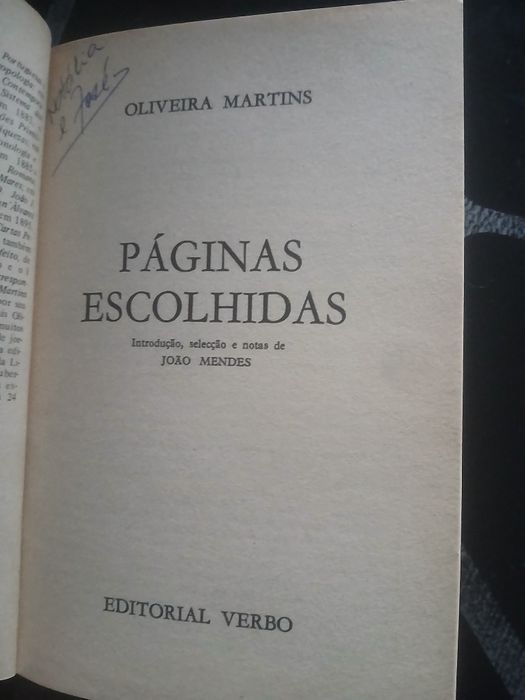 Páginas escolhidas, Oliveira Martins, livros rtp 66