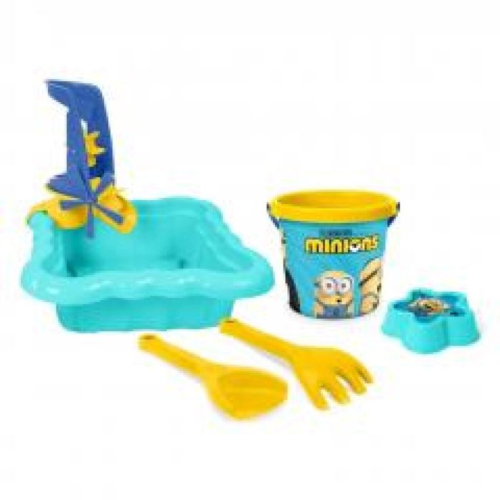 Minions piaskownica z kompletem do piasku siatka,358x408 mm