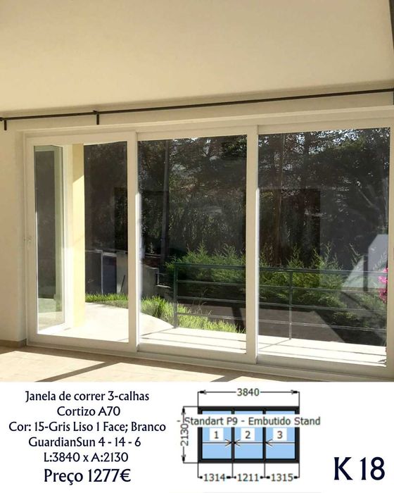 Janelas PVC Cortizo