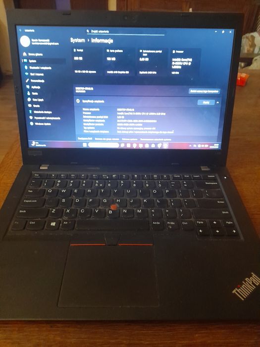 Komputer laptop lenovo thinkpad