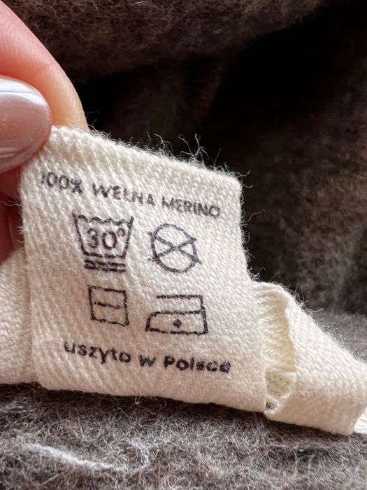 Kombinezon Merino BeWoolly 86/92 brązowy
