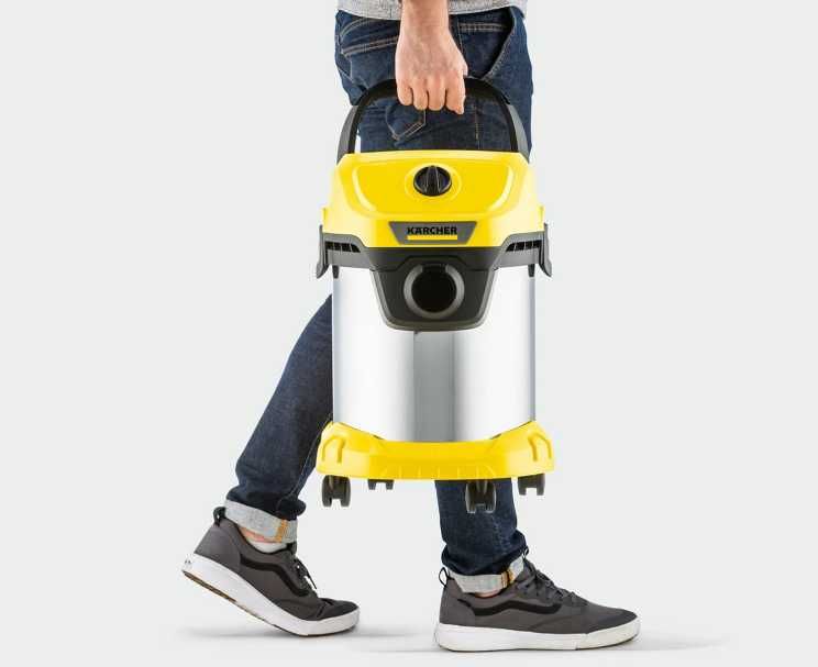 Профессиональный пылесос Karcher wd 3 S Premium inox Пилесос Керхер