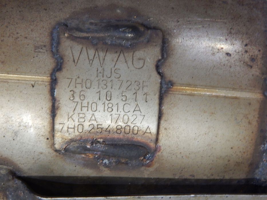 vw t5 katalizator strumienica 7h0131723f kba 17027