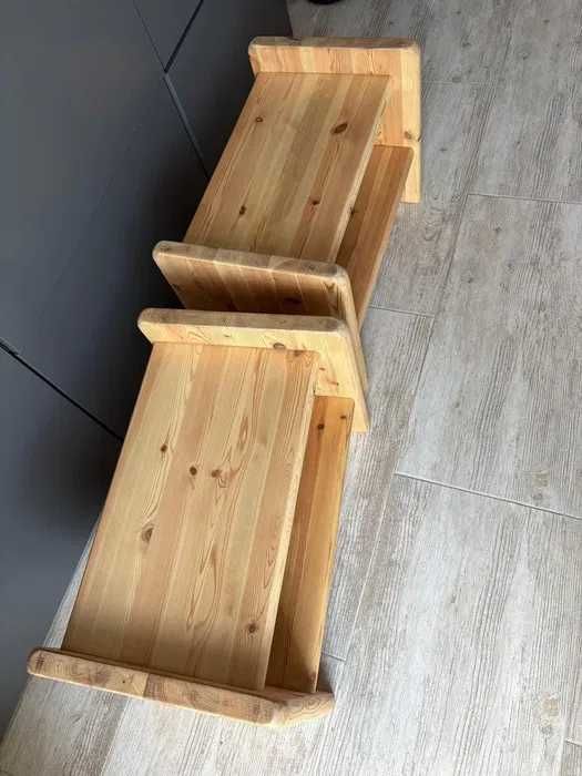 Stoliki nocne, drewniane, styl skandynawski