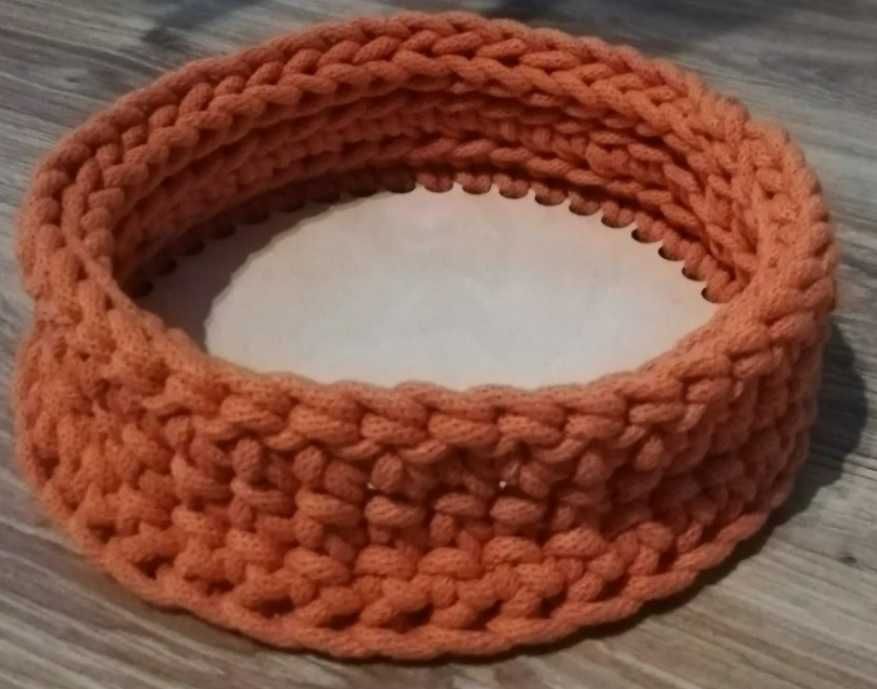 Koszyk handmade 22cm Koszyczek rękodzieło sklejka