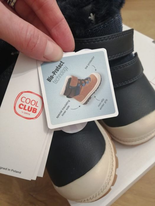 Buty zimowe, śniegowce, cool club, smyk, 24, 15,5 cm