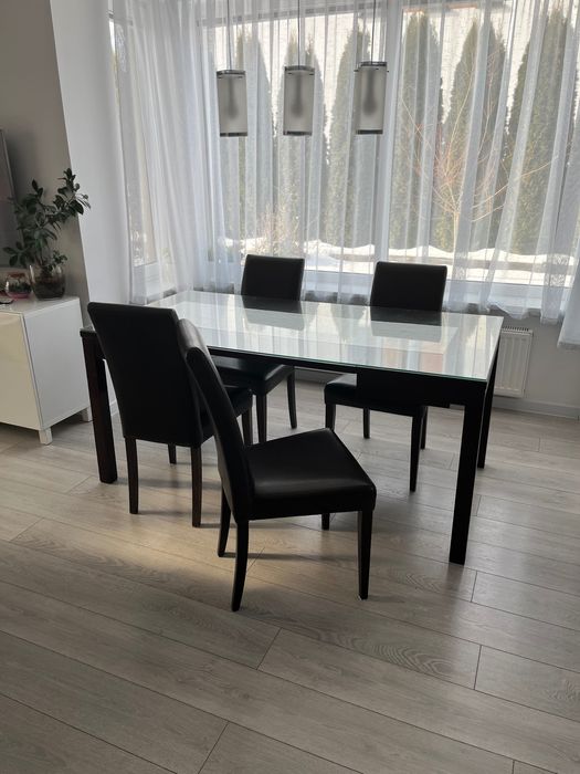 Stół drewniany Meble Bydgoskie 90x90cm rozkładany do 210cm