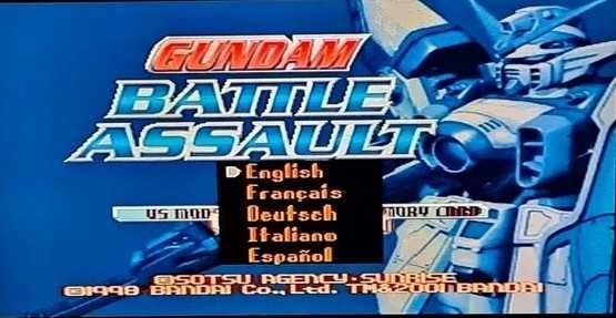 Gundam battle assault ps1