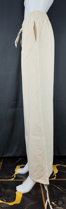 Spodnie Aurivella beżowe L, 100% bawełna, nowe z metkami