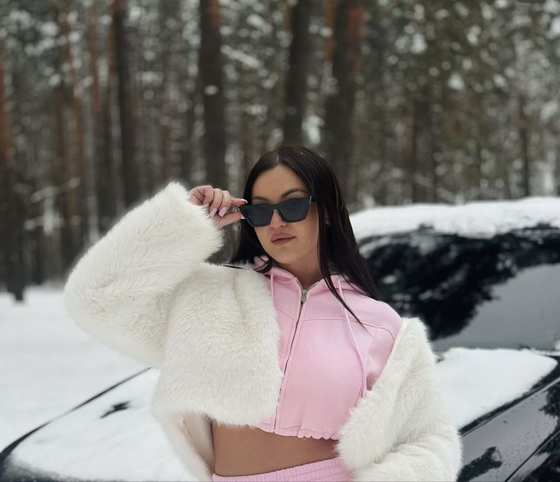 Біла шубка л Хл на ог 100-115