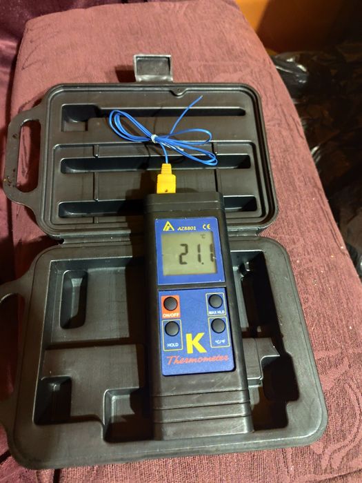 Termometr z termoparą typu K az8801 -1300C