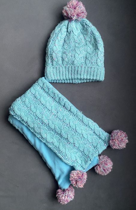 Komplet dziewczęcy cool club czapka i szalik r.54