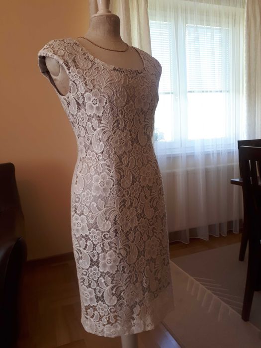 Sukienka koronkowa + bolerko, rozmiar M