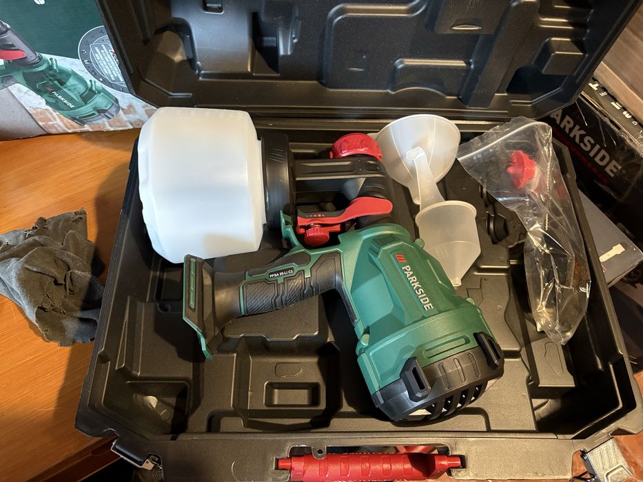 Pistola de pintura a bateria - Parkside X20 -  NOVA A ESTREAR