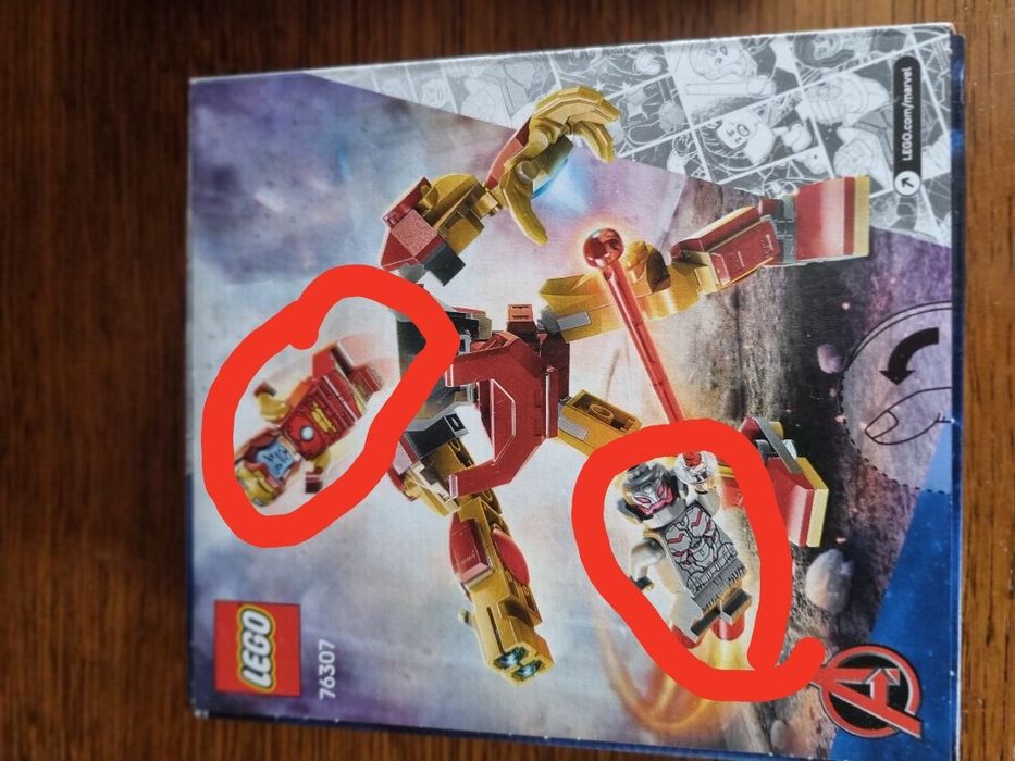 Lego marvel 76307 i 76308