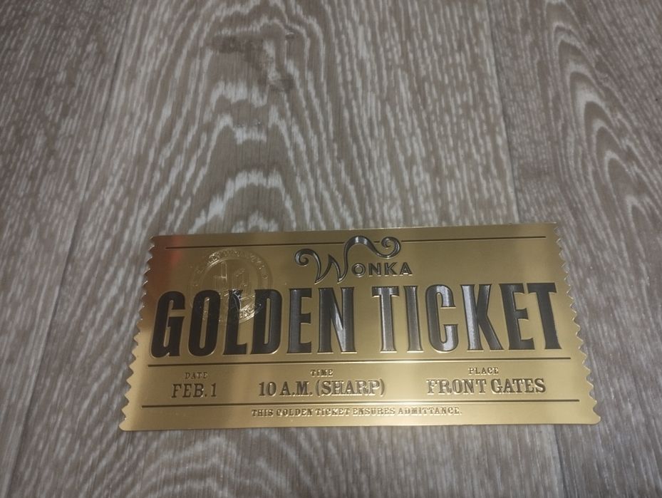 Золотой билет Вонка.