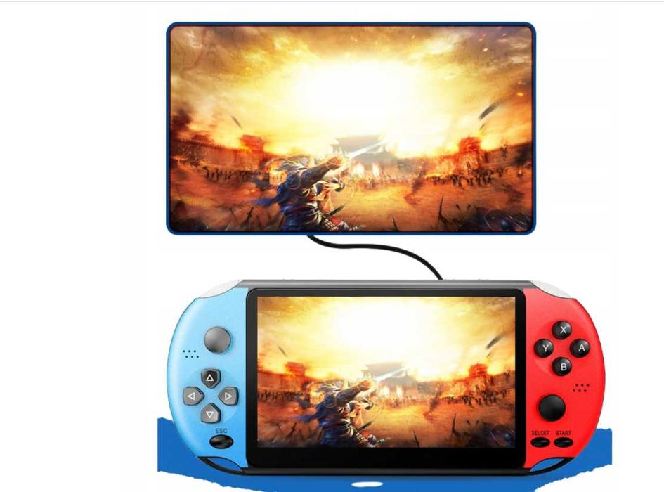 Profesjonalna KONSOLA Przenośna Do Gier x12 5,1" 5000 Gier PL (-20%)