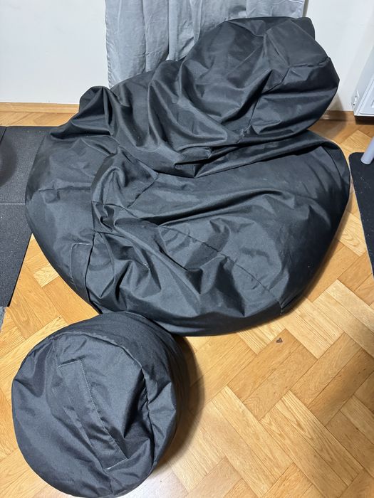 Pufa i podnóżek zestaw