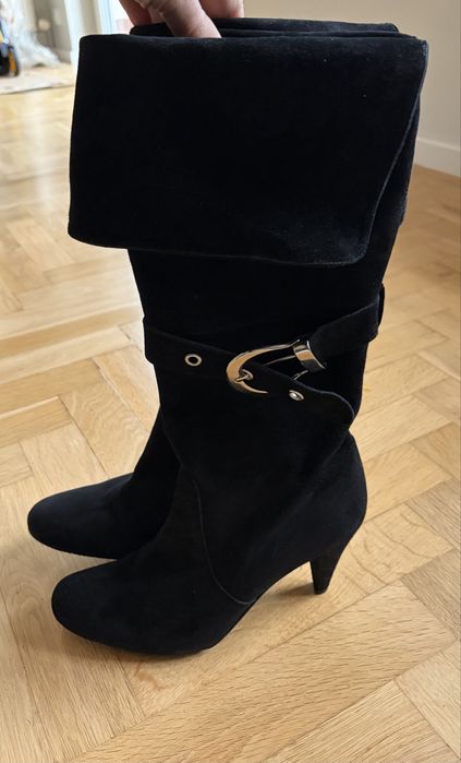 Kozaki prima moda 41 skóra naturalna eleganckie nowe czarne