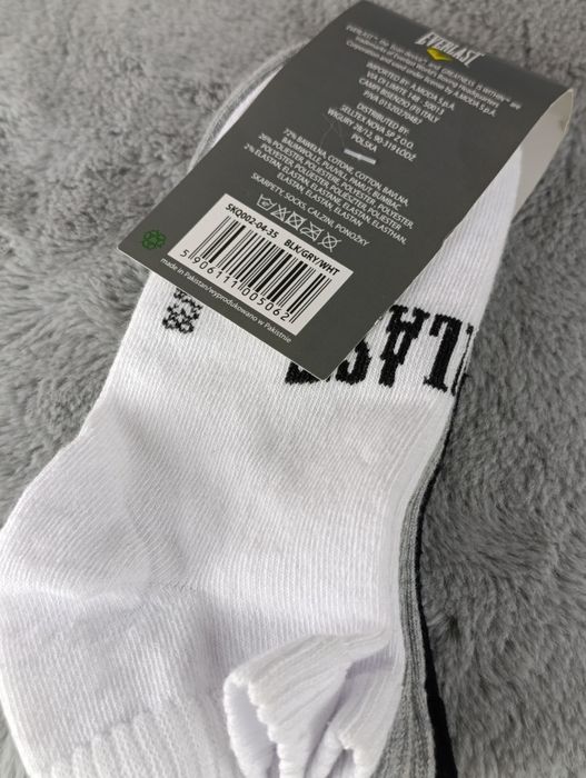 Skarpetki Everlast 3 pary czarne wygodne rozmiar 35 38