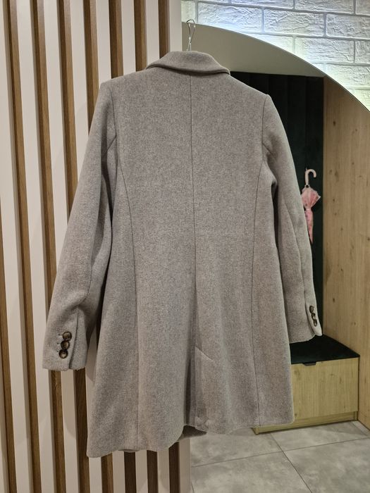 Plaszcz grubszy szary Stradivarius S/M