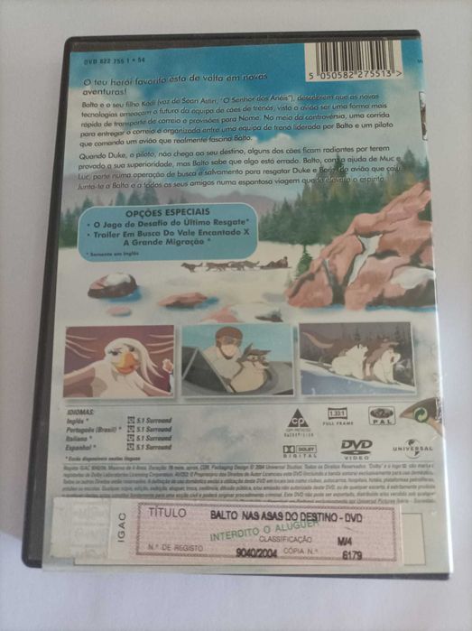Balto animação - dvd