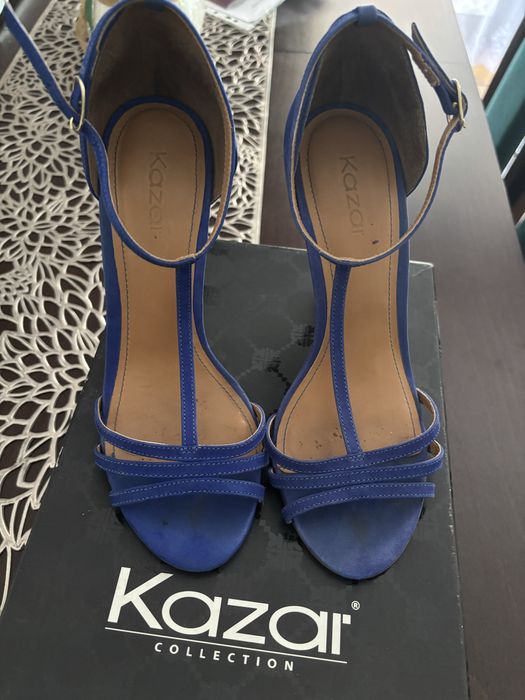 Sandalki szpilki Kazar - 38. Piekny kolor