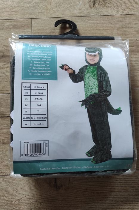 Strój dinozaura tyranozaur smok kombinezon przebranie bal karnawałowy 98/104