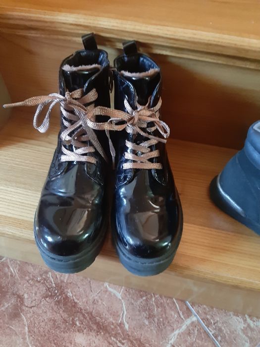 Zestaw kozaki trzewiki buty zimowe r. 34 dla dziewczynki