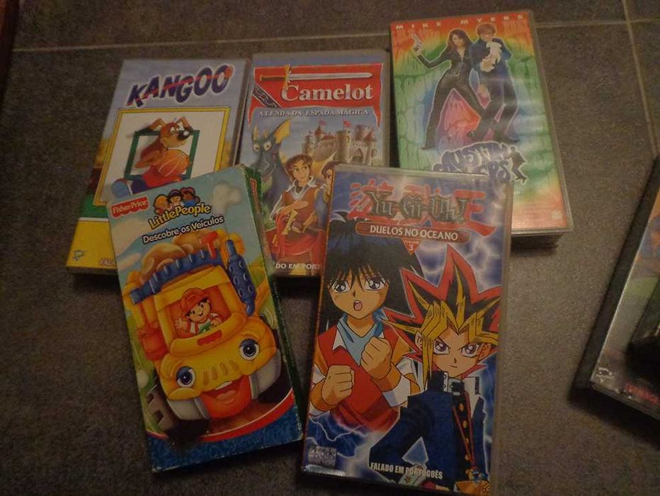 Cassetes VHS Infantis e Filmes
