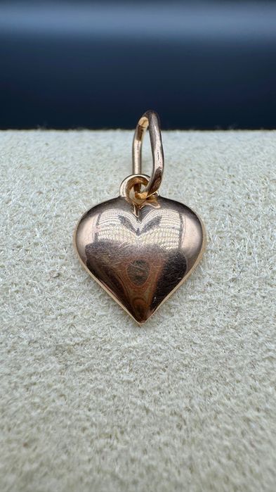 Złota przywieszka, wisiorek "SERCE"; próba: 14ct 583, waga: 1,43g