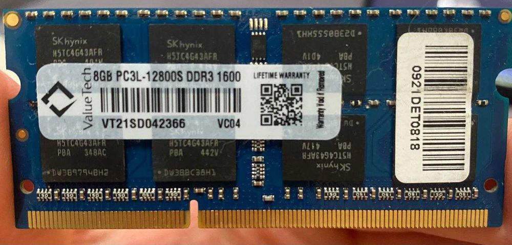 RAM DDR3L SODIMM 8GB 1600MHz SK Hynix PC3L-12800S do laptopa
