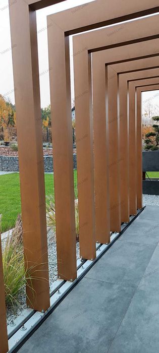 Belka elewacyjna, belka dekoracyjna, pergola, Taras Land