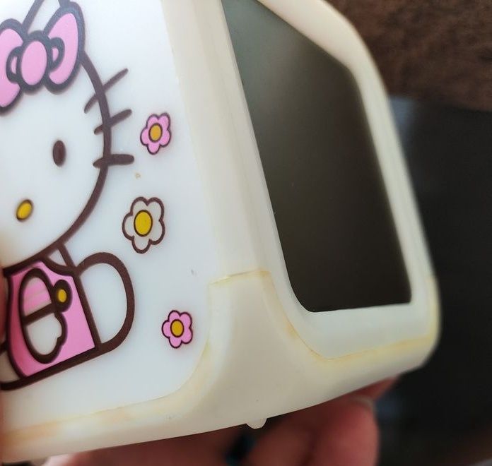 Budzik zegar lampka Hello Kity