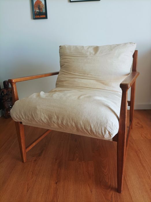 2 Poltronas Zara com almofada de pena removível