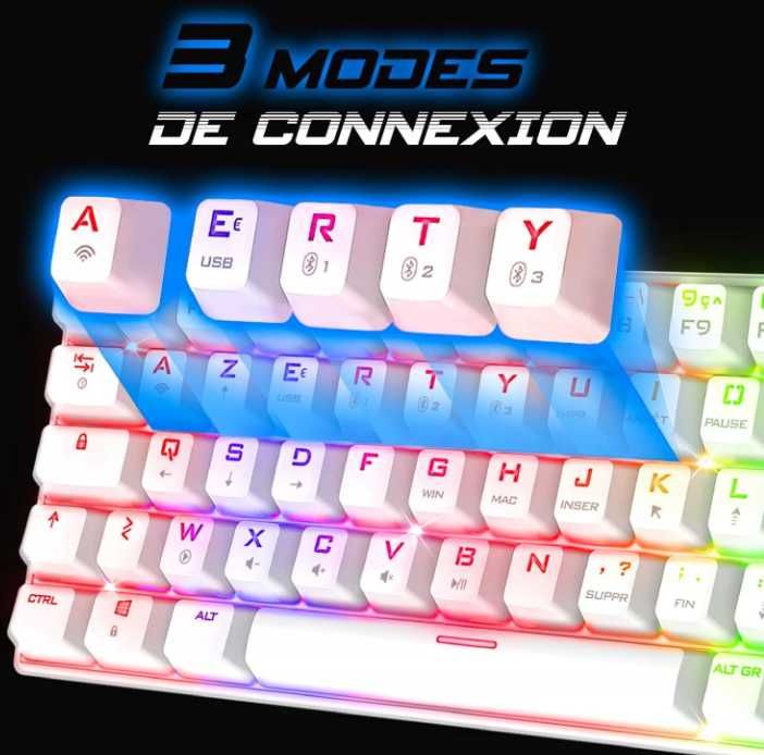 Spirit Of Gamer XPERT K200 Bezprzewodowa RGB klawiatura gaming AZERTY