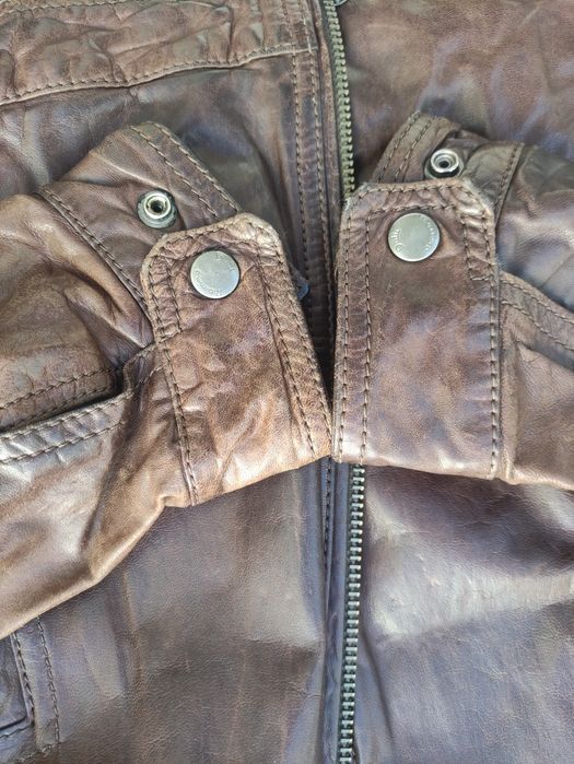 Casaco de pele castanha