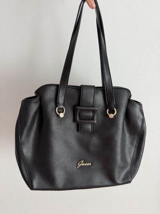 Mala Guess Preta Original - Estilo Clássico