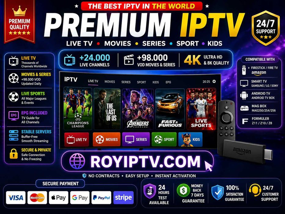 firestick no buffering 4k ip.tv royiptv.com