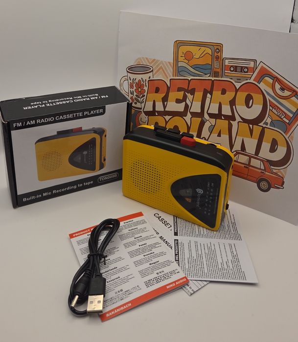 Walkman z radiem i wbudowanym głośnikiem