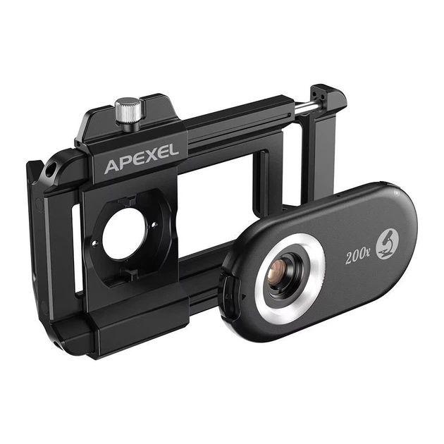 Мікроскоп об'єктив для смартфона 200X Apexel APL-MS200