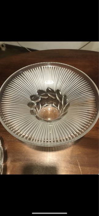 Conjuntos taças / saladeiras / fruteiras antigas vidro e cristal