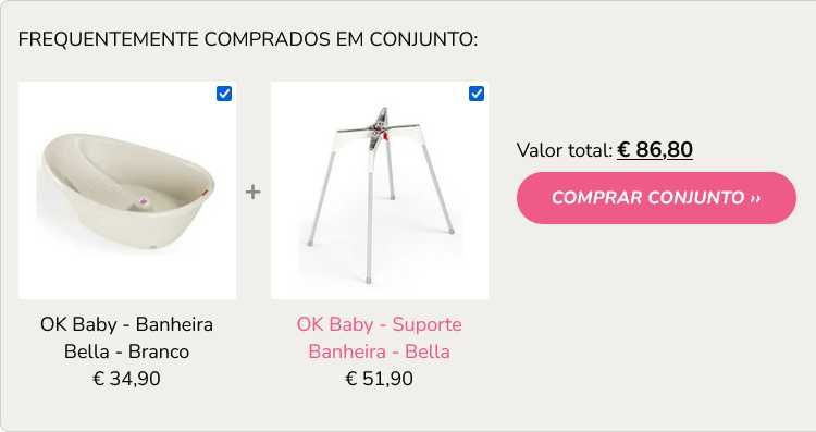 OKBABY Kit Bella banheira mais suporte