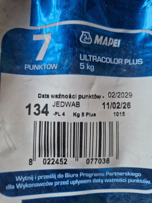 fuga Mapei 134 Jedwab, 5kg.