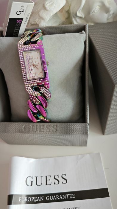 Zegarek damski Guess Lady Pink bransoleta kolorowy
