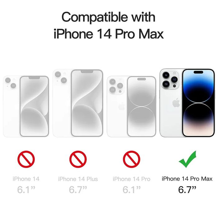 Case etui + 2x szkło hartowane 2x szkło na aparat iPhone 14 Pro Max