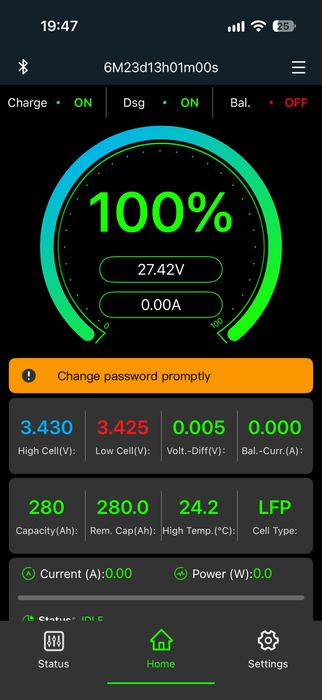 Збірка LiFePo4 280A + інвертор PwMr 4.2kv