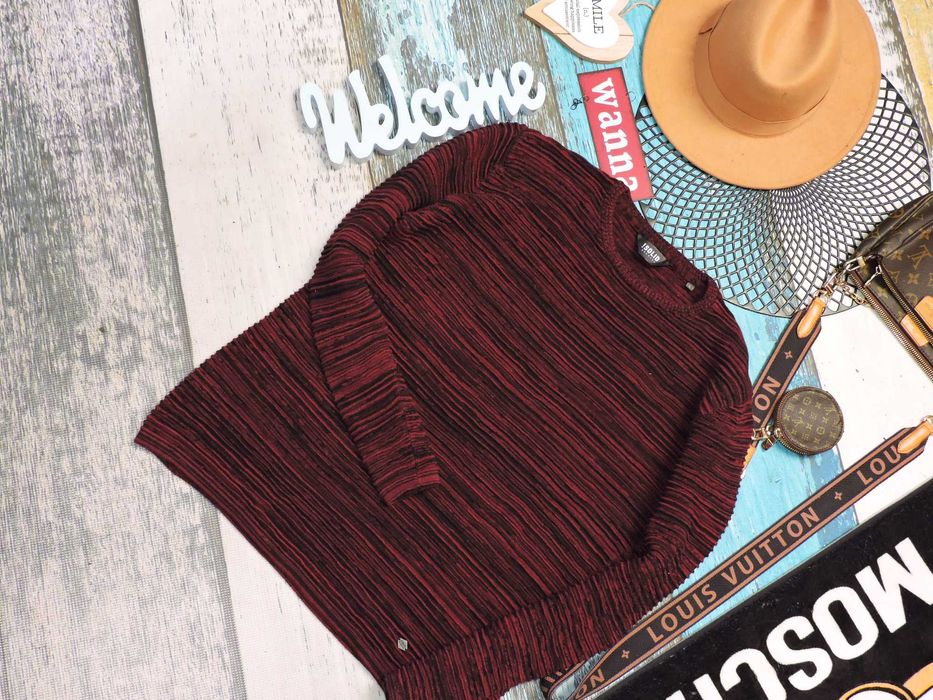 !Solid Sweterek markowy bordo 40
