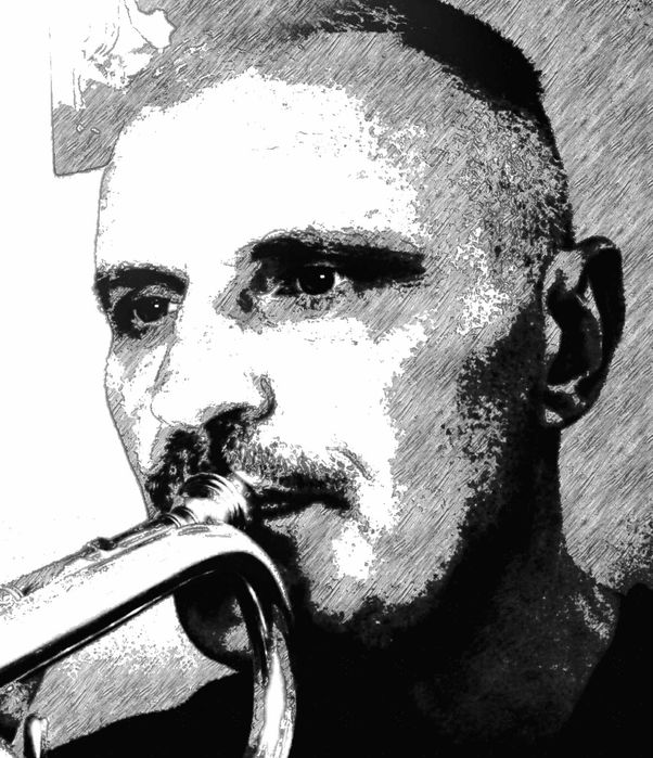 mistrz świeckiej ceremonii pogrzebowej i muzyk: trąbka, skrzypce, fort